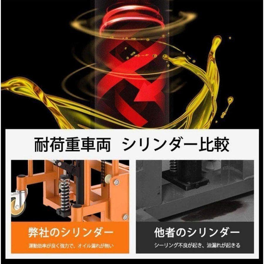 【購入前配送先要確認】ハンドフォークリフト400kg195×75×60B602