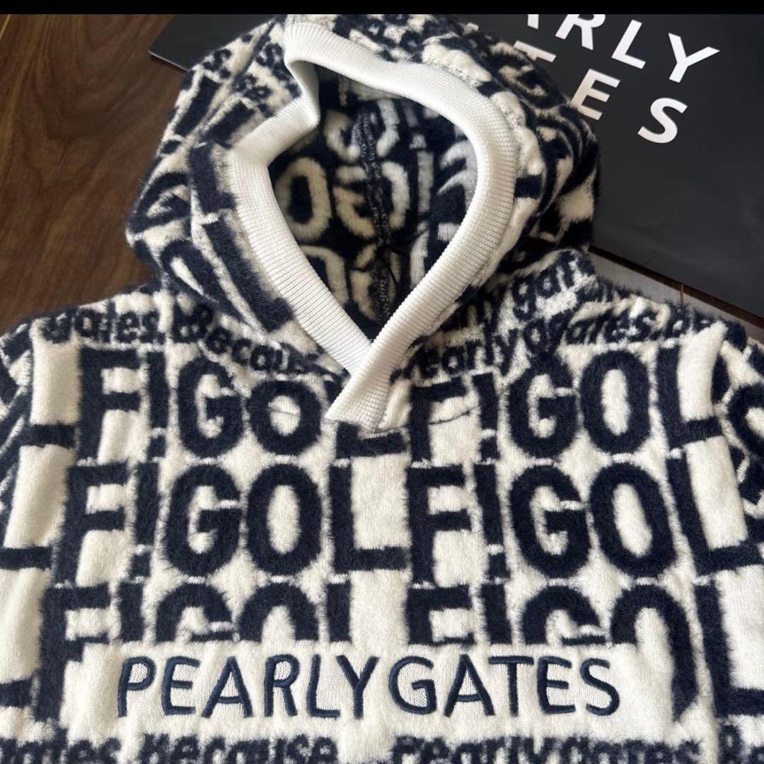 新品♪96.800円PEARLY GATES フードニットパーカー＆スカート Ｌ