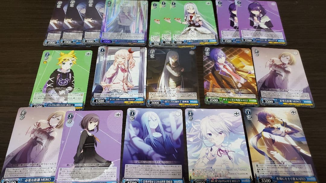 ヴァイスシュヴァルツ　プロセカデッキ2種類+その他デッキパーツセット