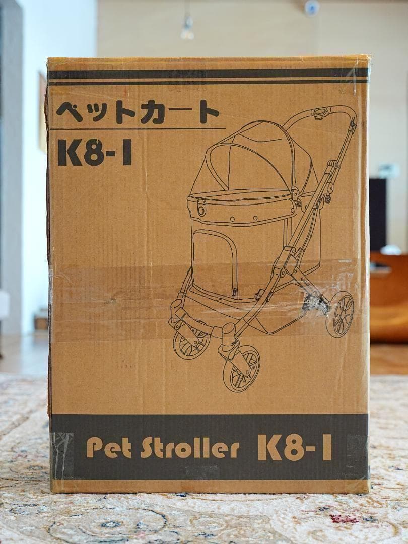 【新品】ペットカート 犬猫両用 折りたたみ 自立式 4輪バギー 多頭対応