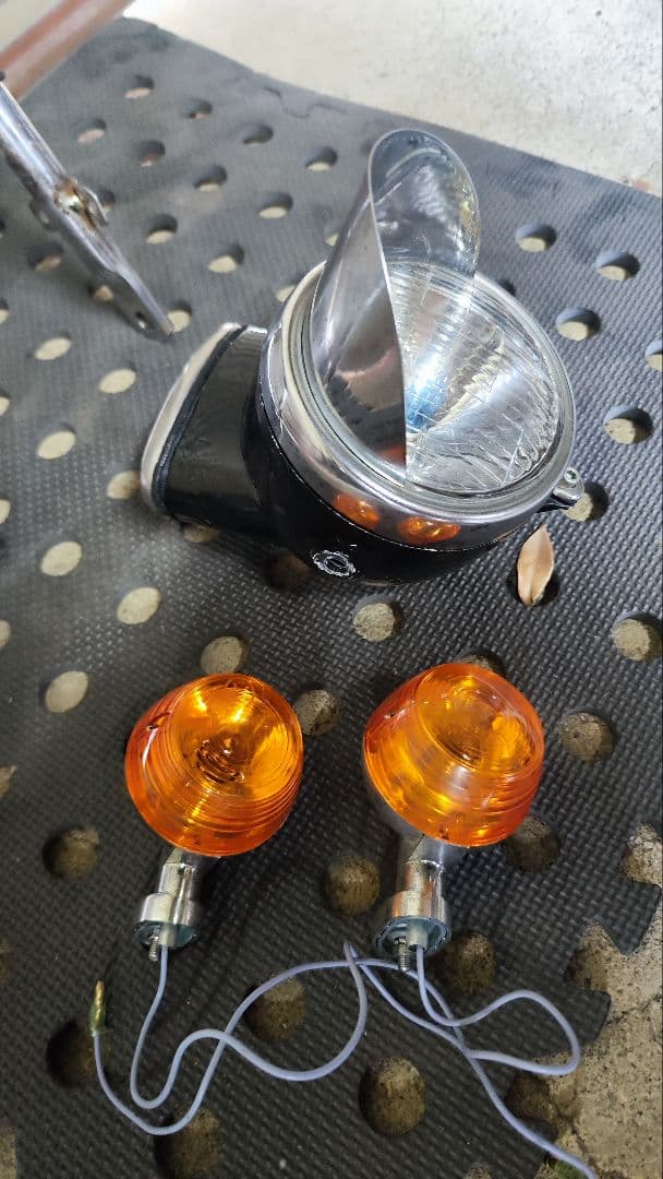 ダックス　フロントフォーク　カブトフェンダー　ホンダ純正　2型