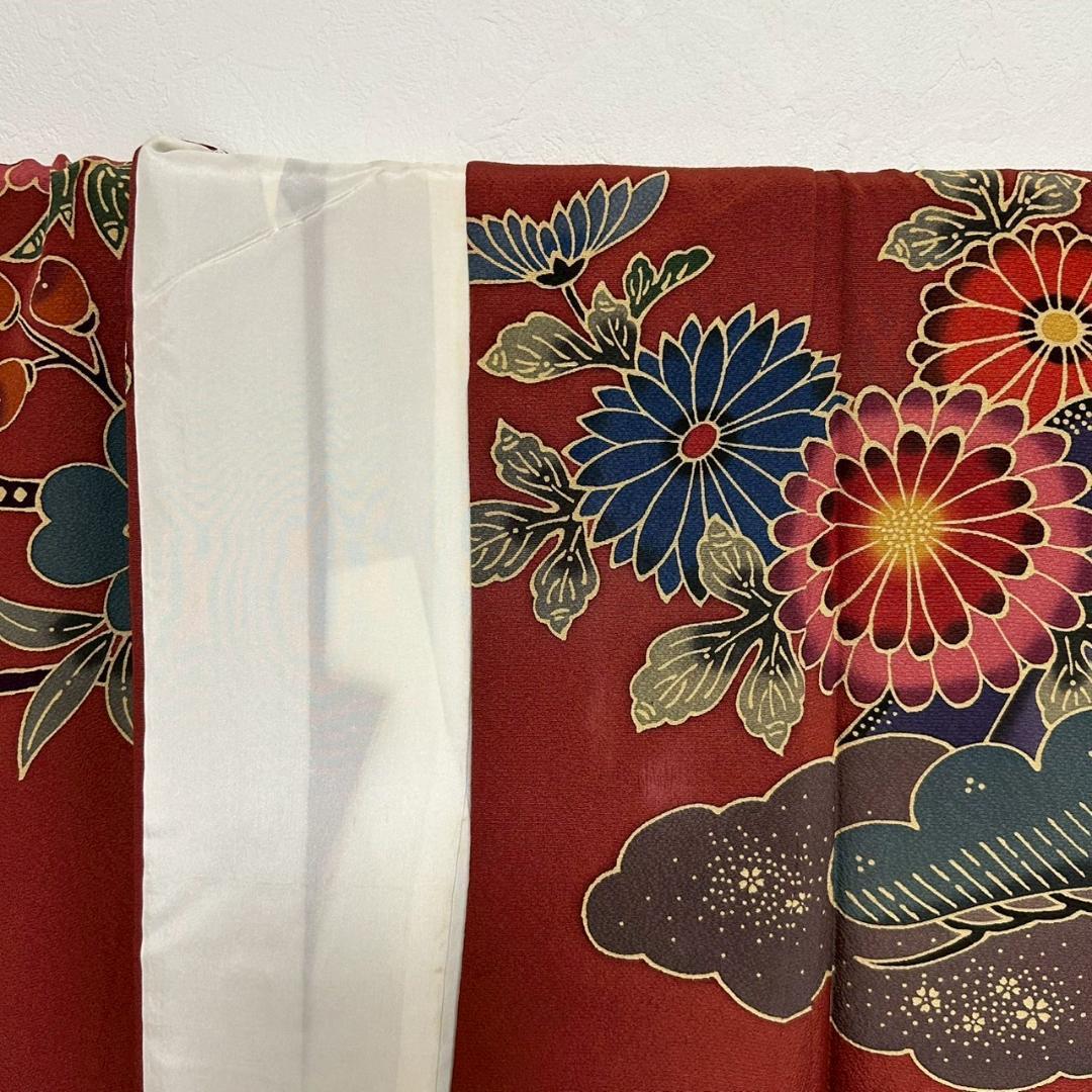 KP1771 振袖 身丈162cm 正絹 着物 成人式