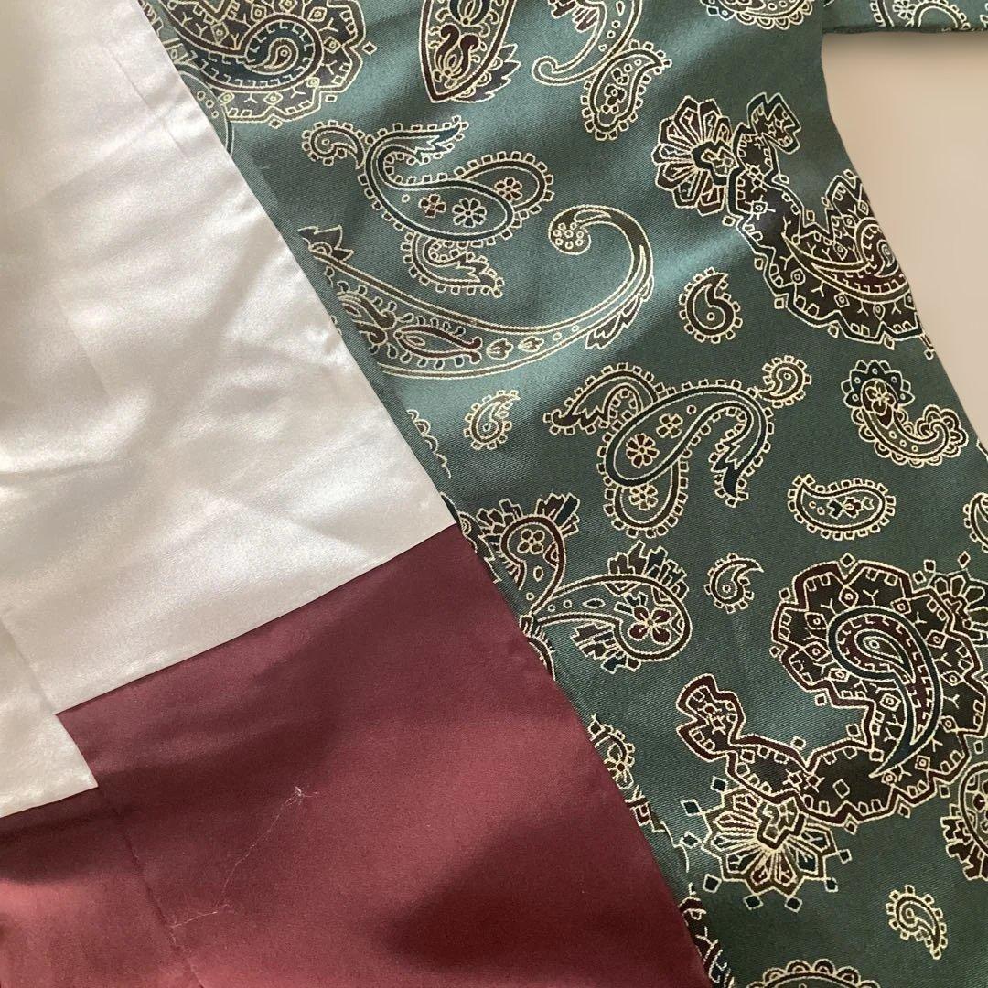 ほぼ未使用品　大変レアなペイズリー柄の袷小紋　個性的な着こなしを目指される方に。