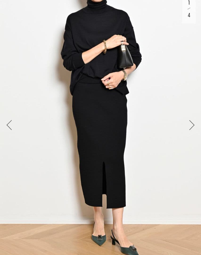 ドゥーズィエムクラス♡DINER RIB TIGHTスカート 36