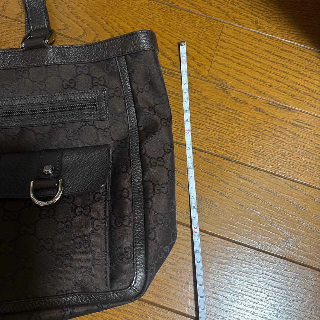 GUCCI GGパターン ハンドバッグ ブラウン
