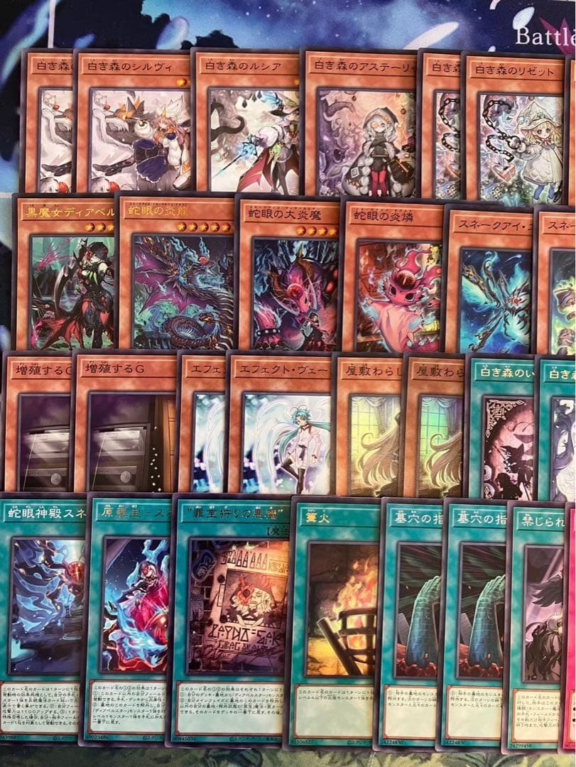 即日発送＆フォロワー様5%オフ　大会構築　アザミナ白き森スネークアイデッキ　③