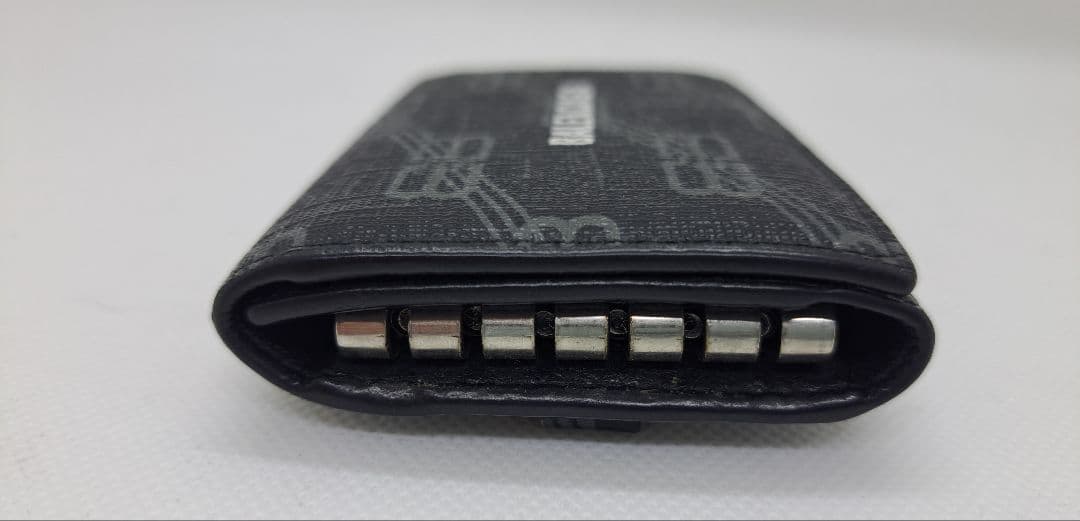 【希少】バレンシアガ 6連キーケース BBモノグラム シグネチャー コーテッド