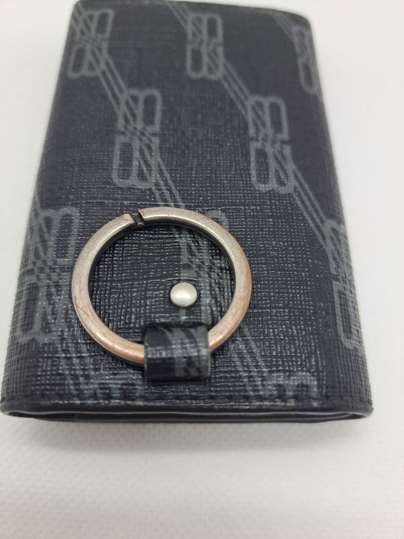 【希少】バレンシアガ 6連キーケース BBモノグラム シグネチャー コーテッド