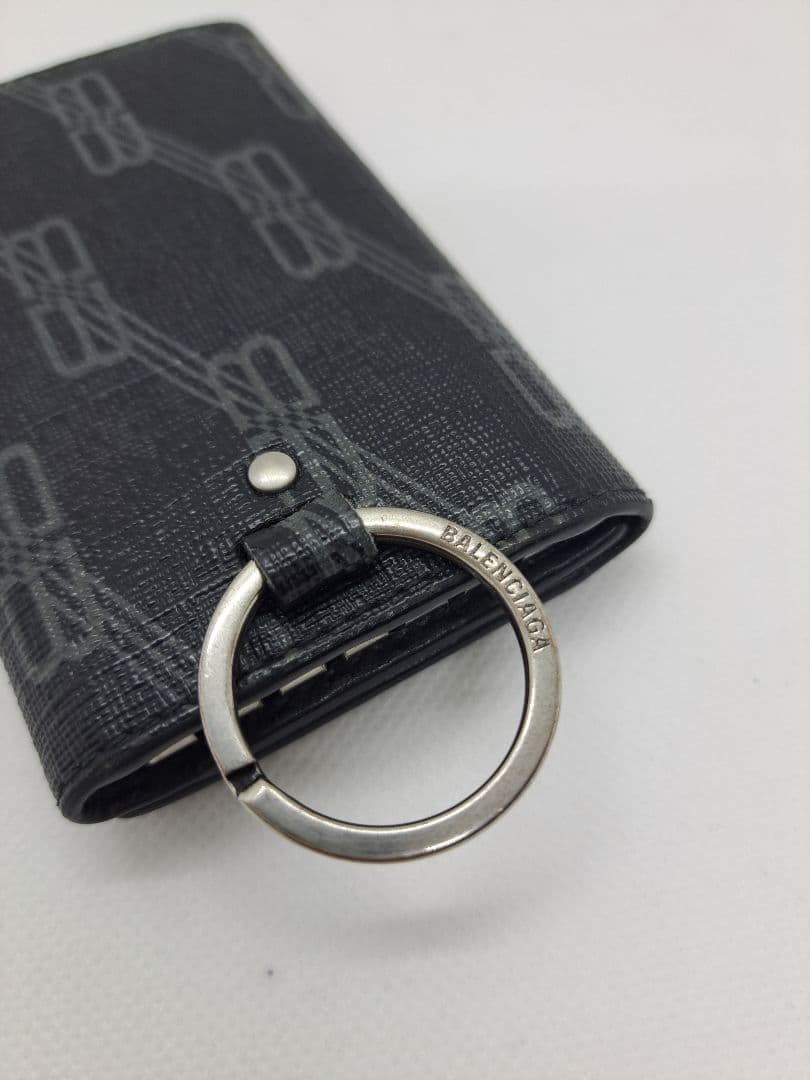 【希少】バレンシアガ 6連キーケース BBモノグラム シグネチャー コーテッド