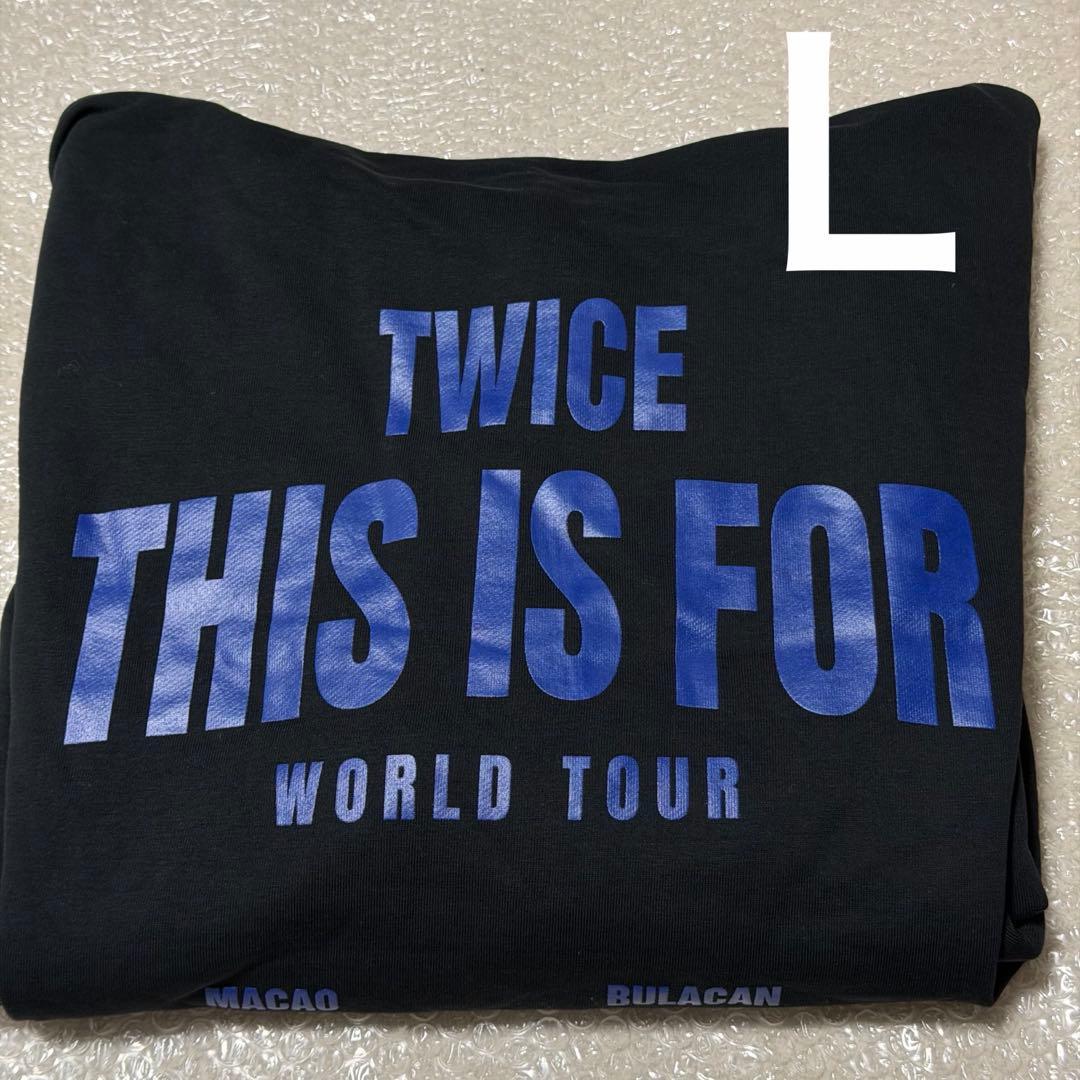 TWICE THIS IS FOR WORLD TOUR ジップ パーカー L