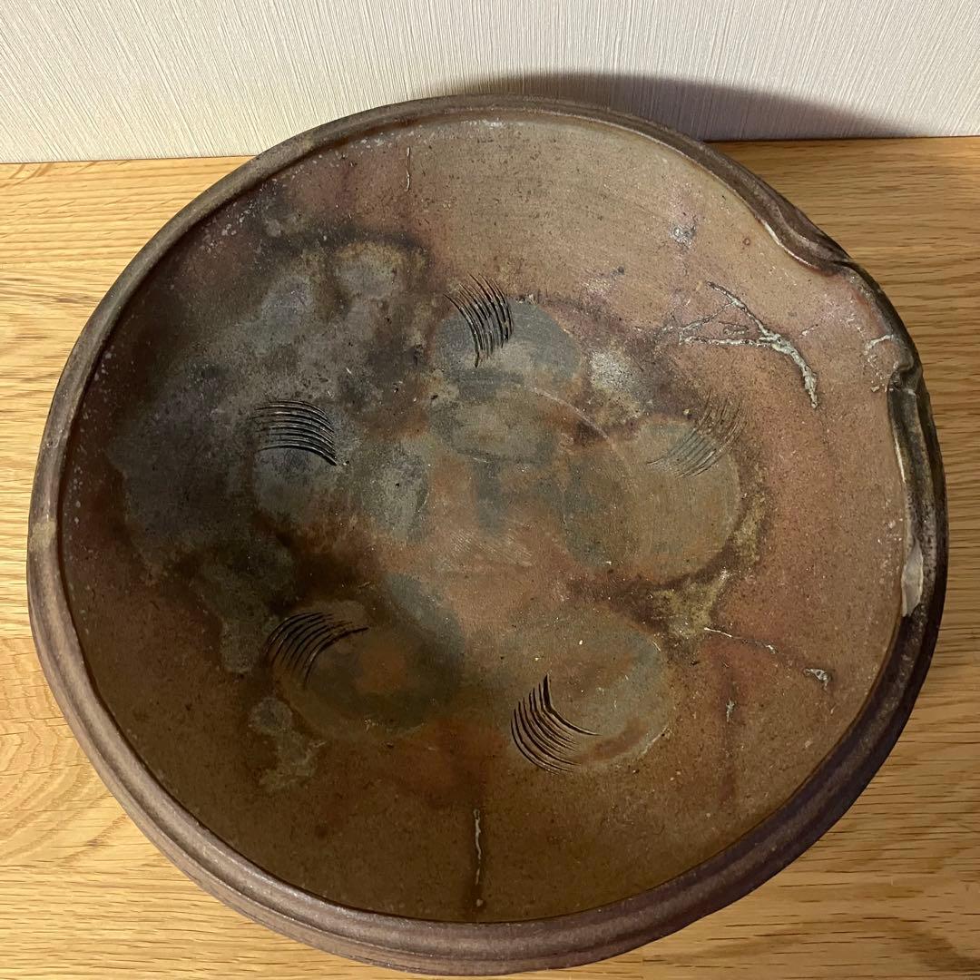 備前焼　片口　皿　器　※