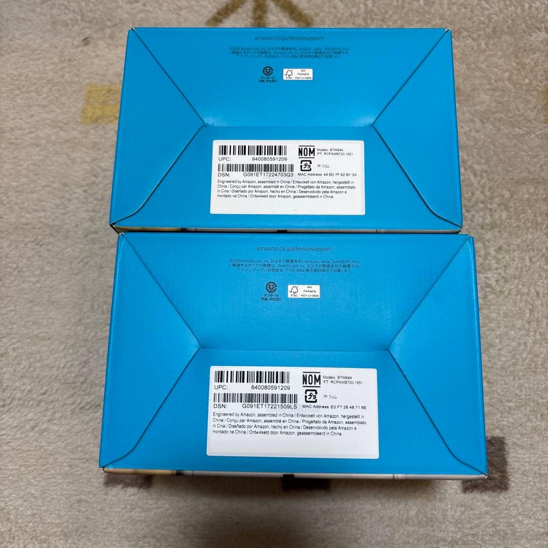 も*ん様 《新品未使用》Echo Dot with Clock 2台セット　第4