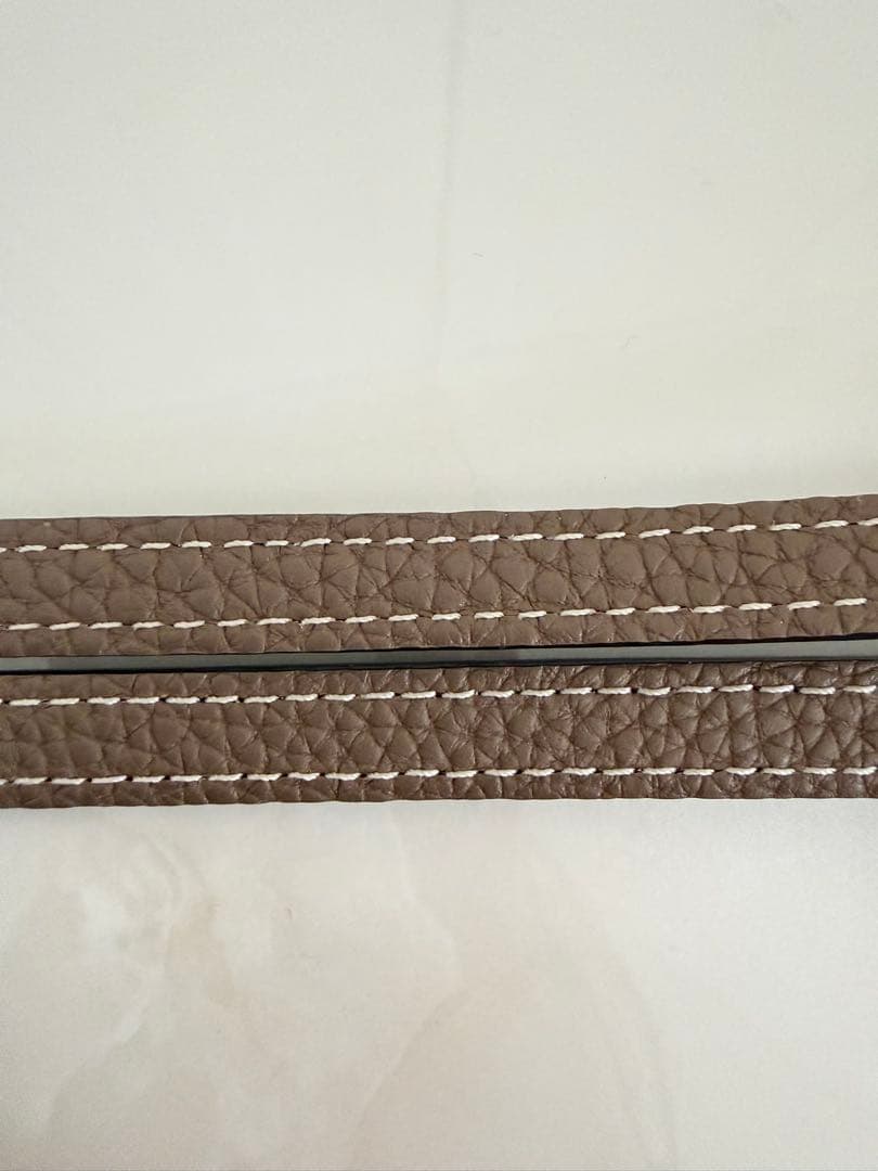 BOKAVENTURAストラップ ブラック/エトープ シルバー金具シングル