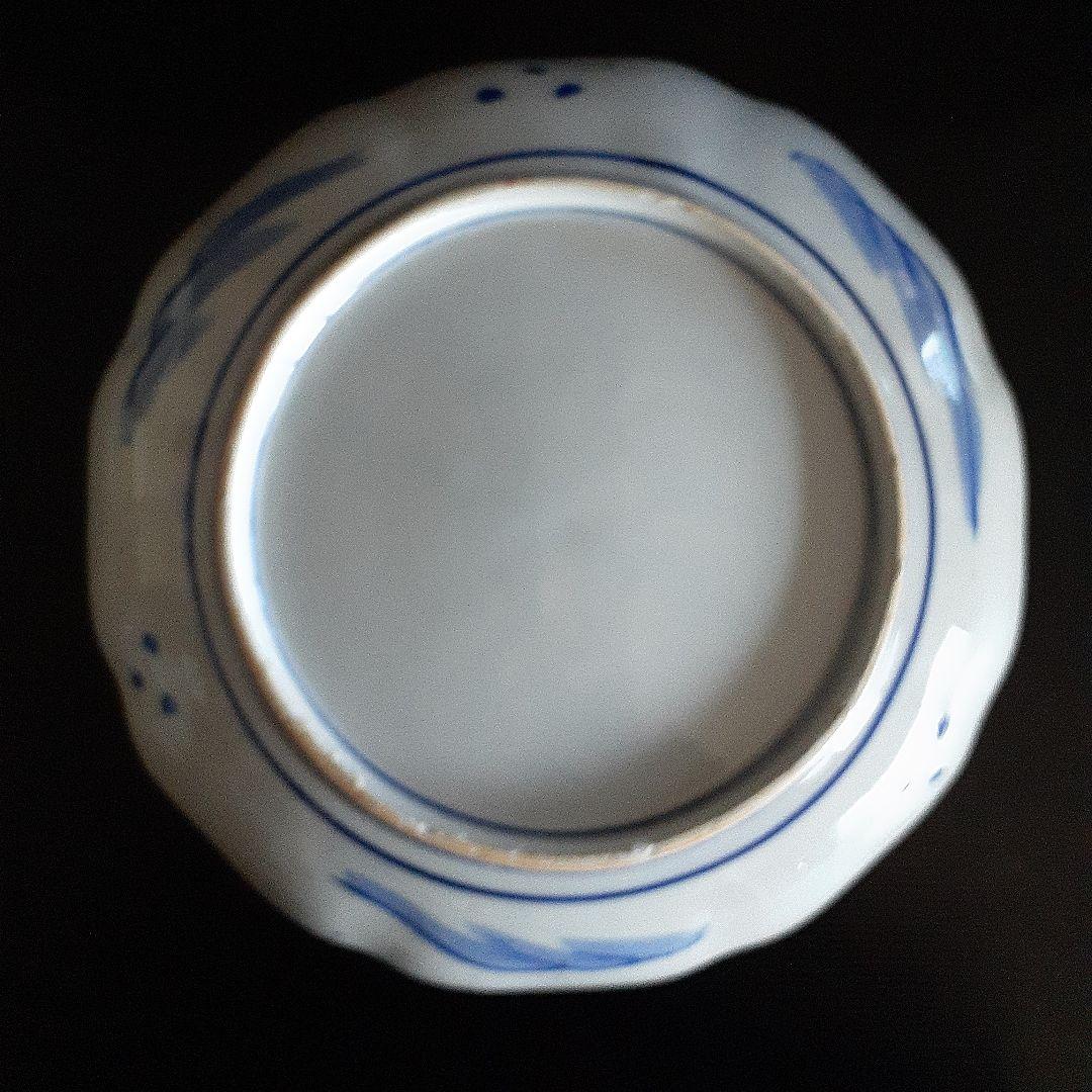 6客古伊万里、金彩染付け皿