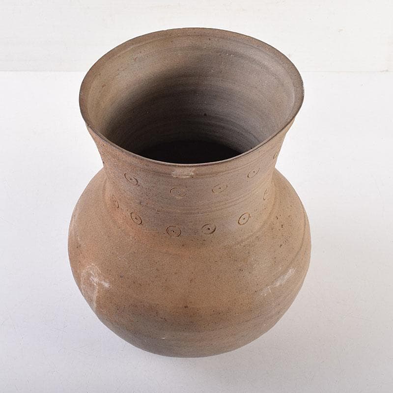 朝鮮美術　須恵器　新羅土器　新羅無細土　壷　C　8361C