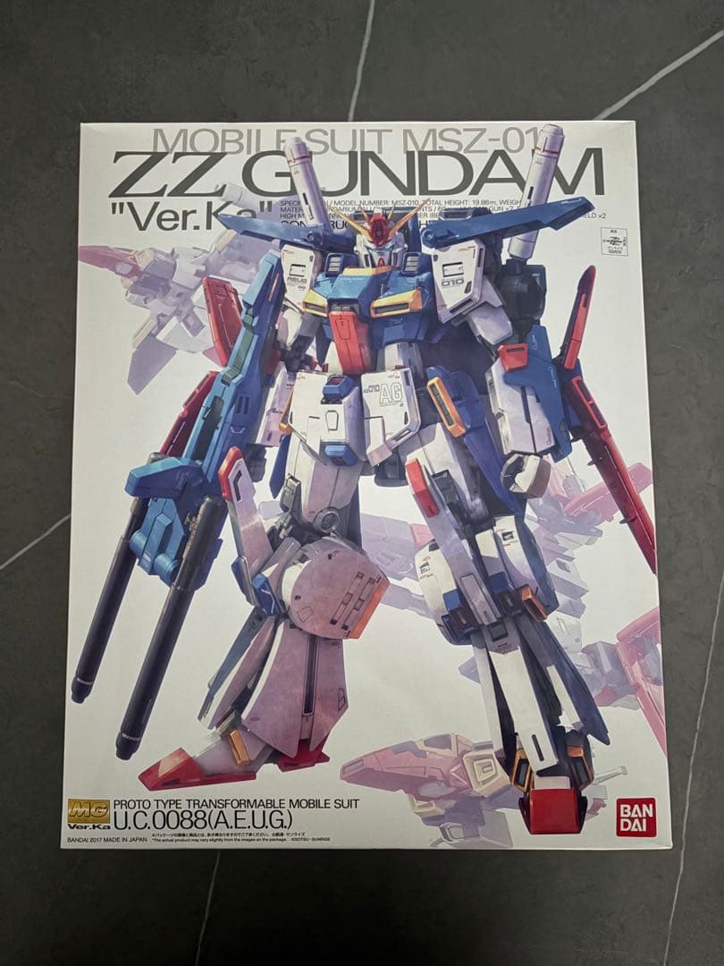 MG ガンプラ ZZガンダム Ver.Ka 未組立 中袋未開封 説明書付