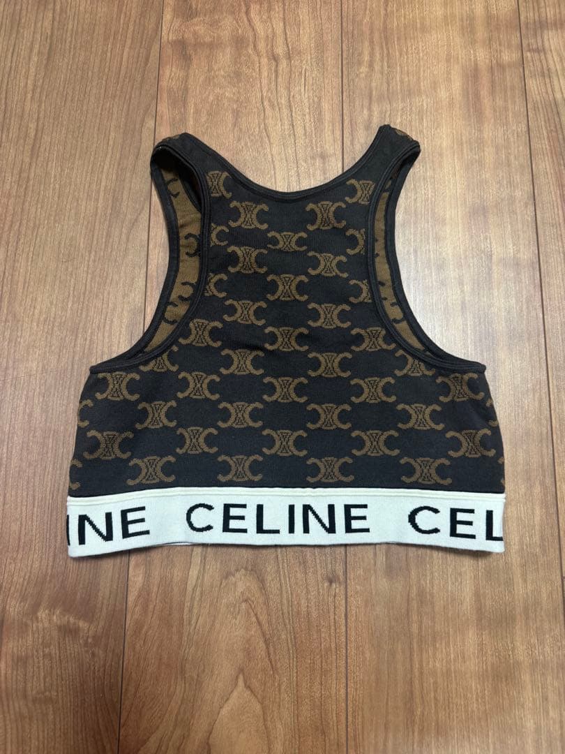 CELINE セリーヌ クロップド タンクトップ ブラトップ トリオンフ