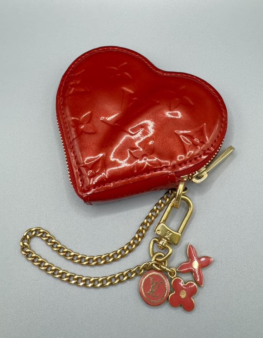 【イベントやギフトに】LV ヴェルニ ポルトモネ クール ハート型 赤 廃盤
