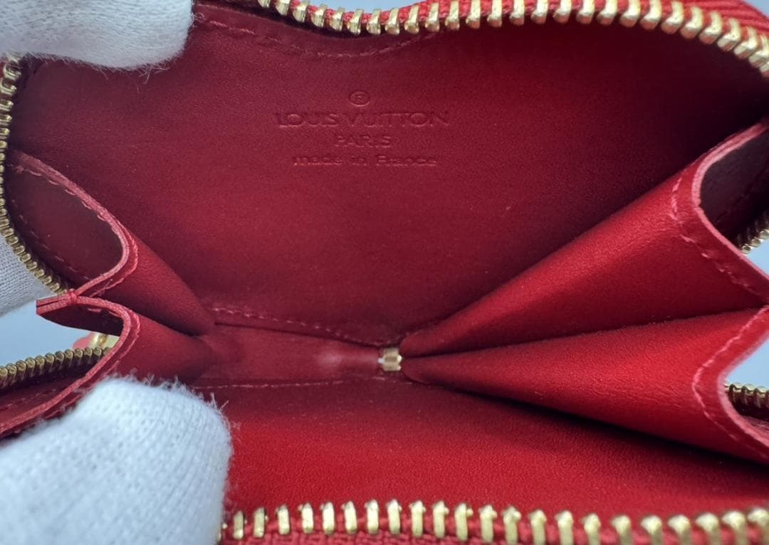 【イベントやギフトに】LV ヴェルニ ポルトモネ クール ハート型 赤 廃盤