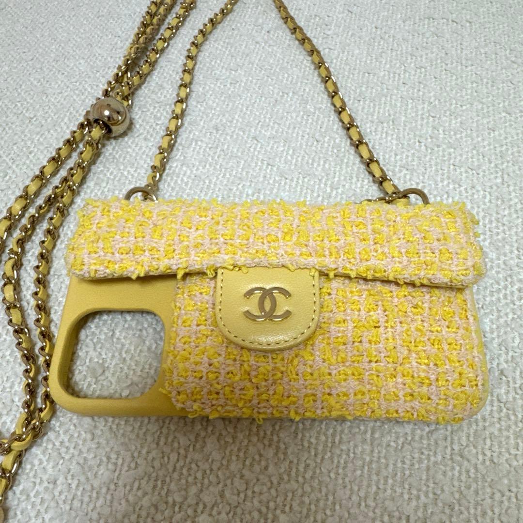 CHANEL♡シャネル♡スマホケース♡ツイード♡