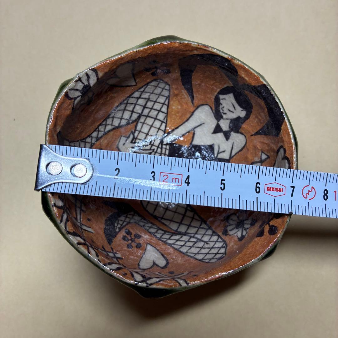 酒器 ぐい呑み 深見文紀 漫画織部 バニーガール