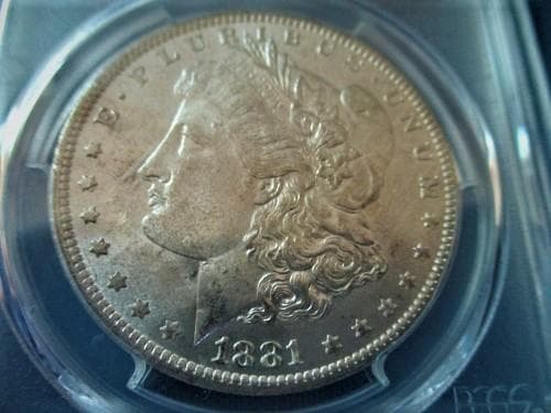 【PGCS鑑定付き】アメリカ　モルガンダラー1ドル銀貨（1881-O）本物保証