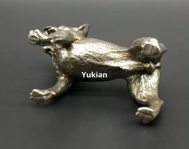 銅細工 沙皮犬 犬 装飾品 工芸品 美術品 置物