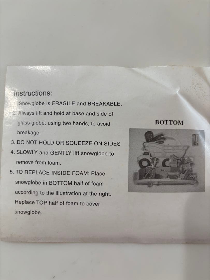 トイストーリー3 スノードーム　オルゴール