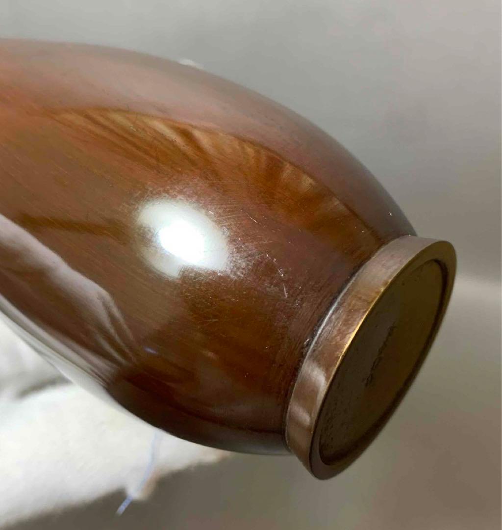 茶道具　鶴の絵　花入　竹影堂