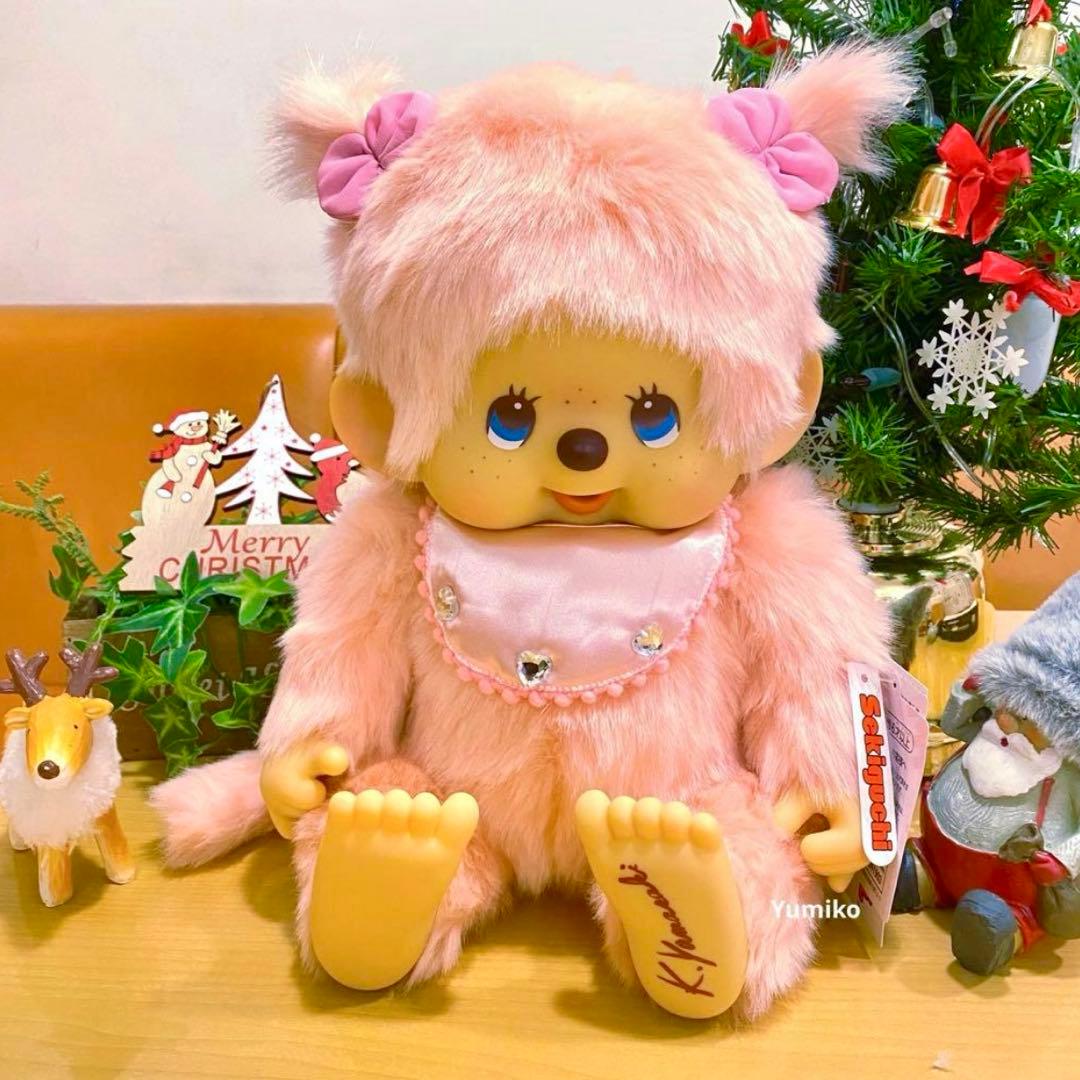 希少　モンチッチぬいぐるみピンクK.yamasaki Limited セキグチ