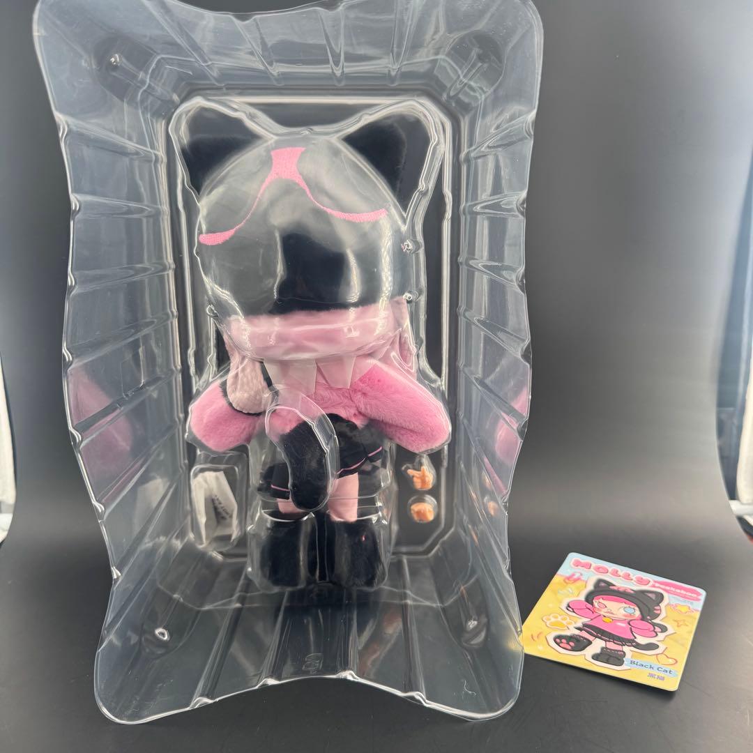 POPMART MOLLY 黒猫 Peekaboo 1/8 シークレット