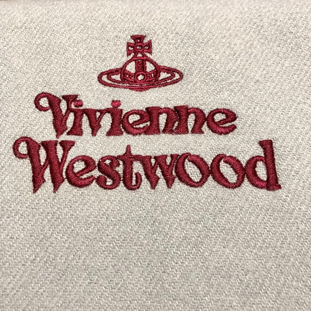ヴィヴィアンウエストウッド ウール マフラーレディースメンズ グレー【最終値下】