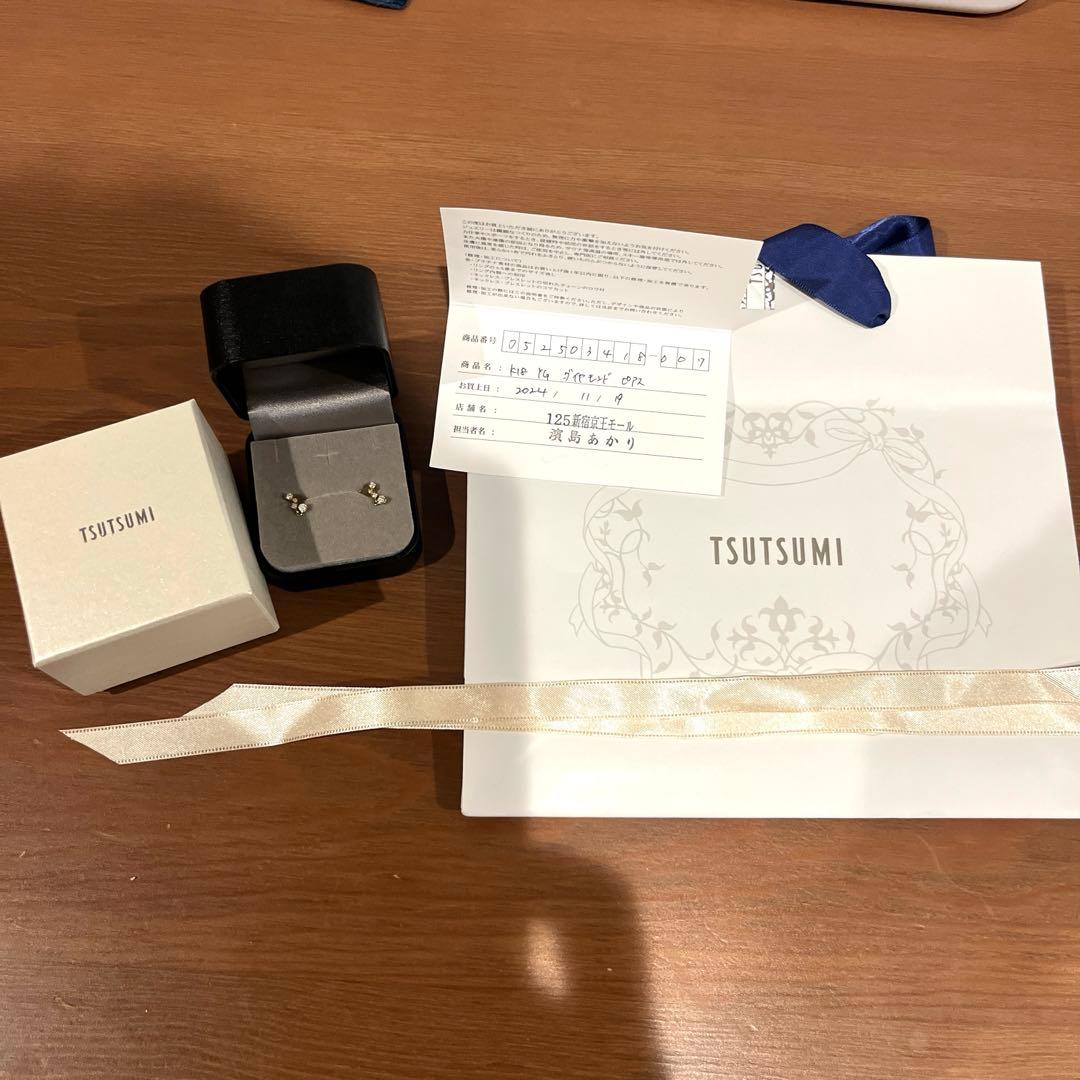 TSUTSUMI クリスタルピアス