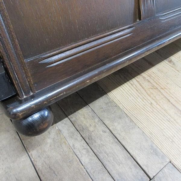 イギリス アンティーク 家具 テレフォンベンチ サイドテーブル 収納 6931d