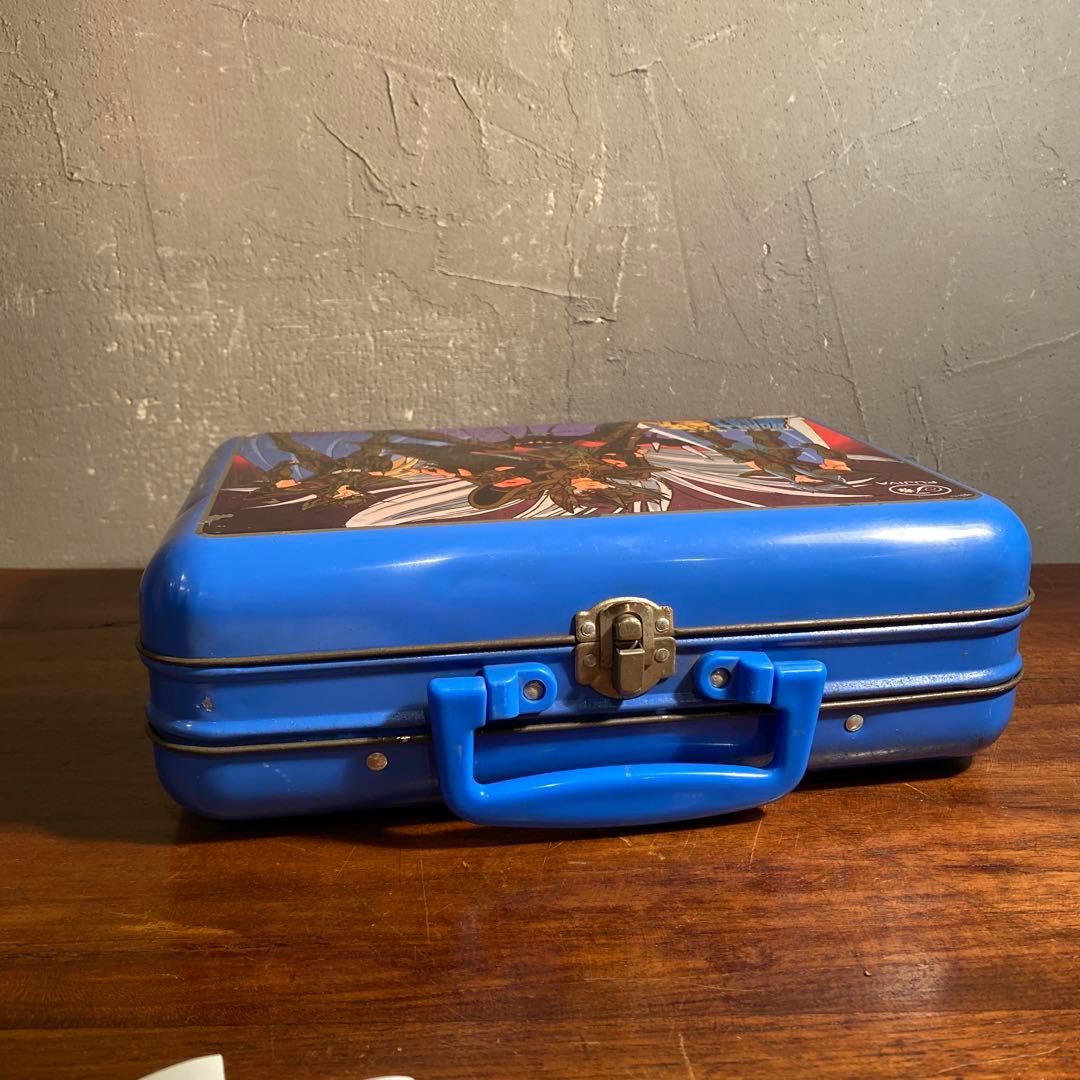 昭和レトロ 聖闘士星矢 ミニトランクケース 不二家 ブリキ缶 キャラクター