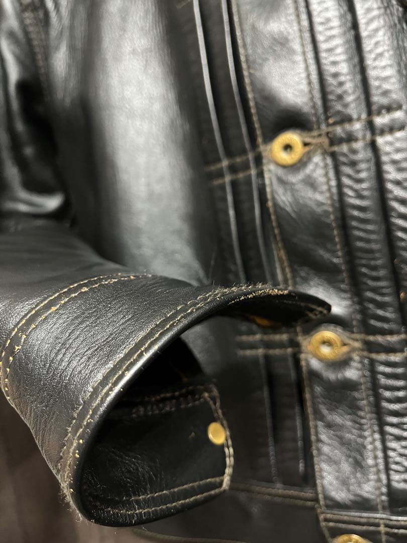 最終値下げ　売り切り　ハイラージレザーズ　ガスリー　馬革　本革レザージージャン型