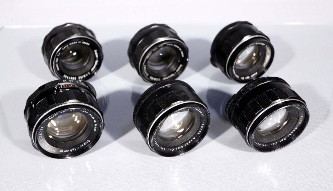 ■PENTAX■オールドレンズ■SUPER TAKUMAR 55mmまとめて6個
