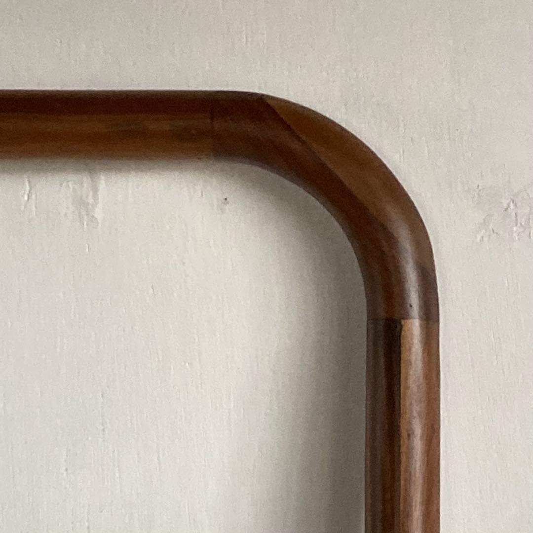 古い木製 ウォールナット×アイアン ハンガーラック ラダーハンガー タオル掛け