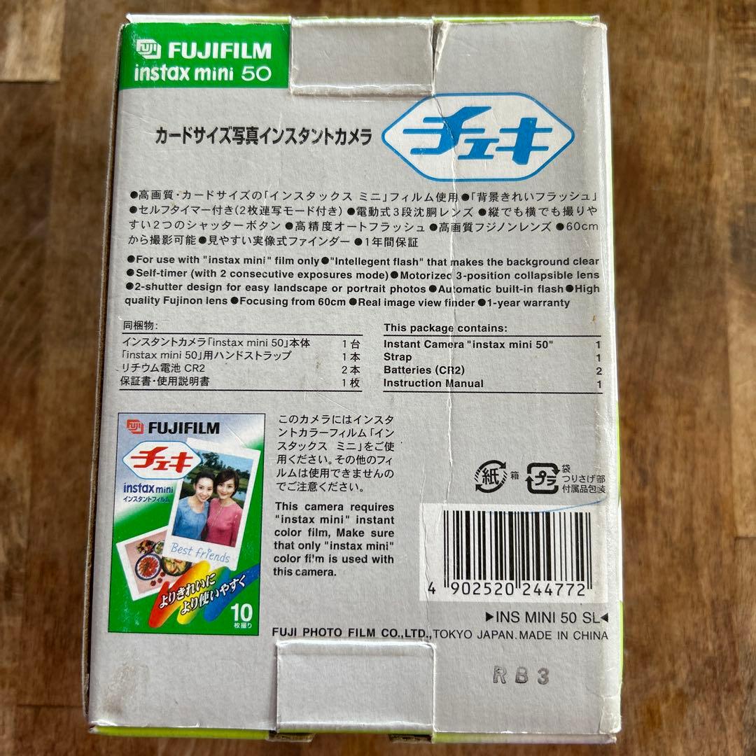 富士フィルム チェキ instax mini 50 シルバー インスタントカメラ