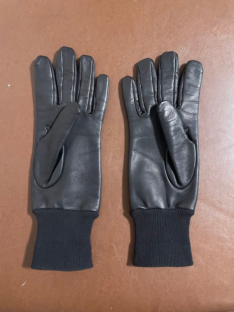 90S イギリス軍 レザーブラックコンバットグローブ