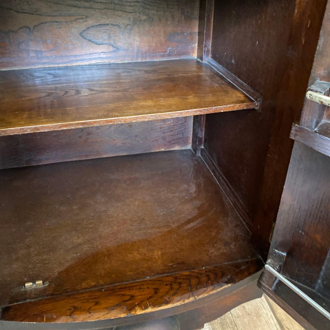 イギリス アンティーク 家具 キャビネット リビングボード 食器棚 飾り棚 収納