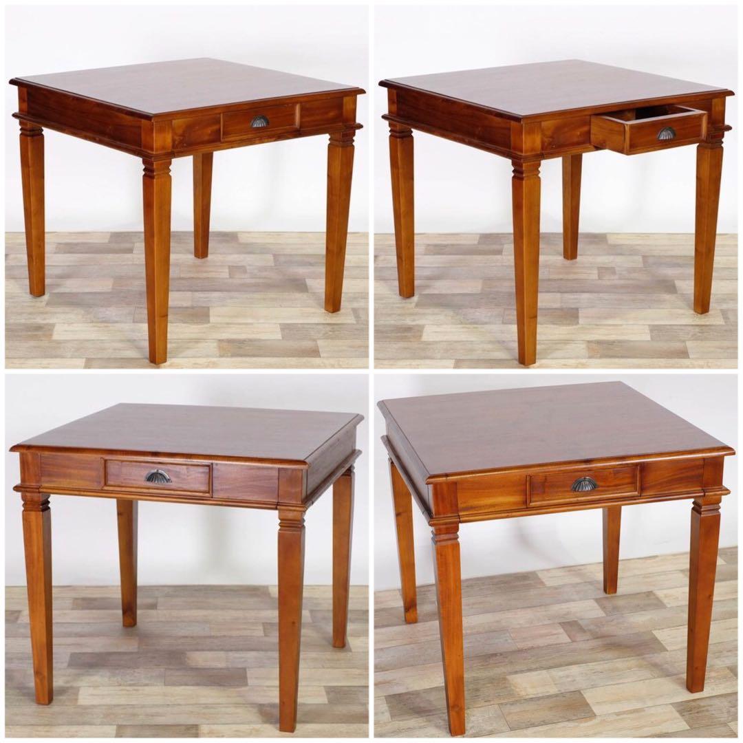 B 新品 アジアン ダイニングテーブル S カフェ カントリー 机 アンティーク