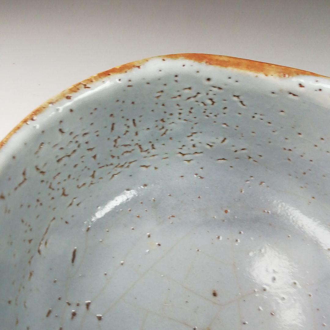 Ｔ６３　茶碗　『志野茶碗』『秀山作』　共箱　抹茶碗　茶道具