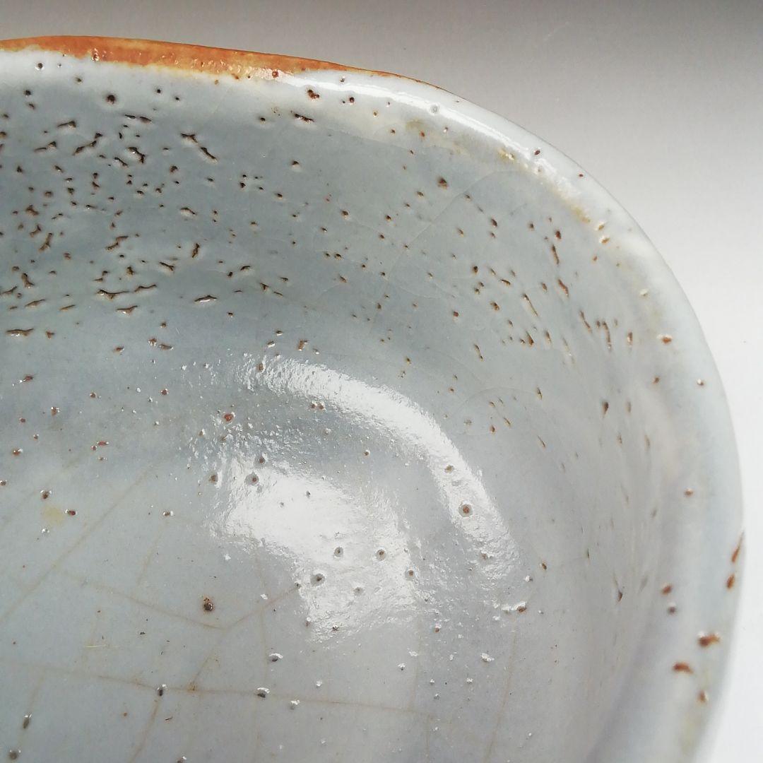 Ｔ６３　茶碗　『志野茶碗』『秀山作』　共箱　抹茶碗　茶道具