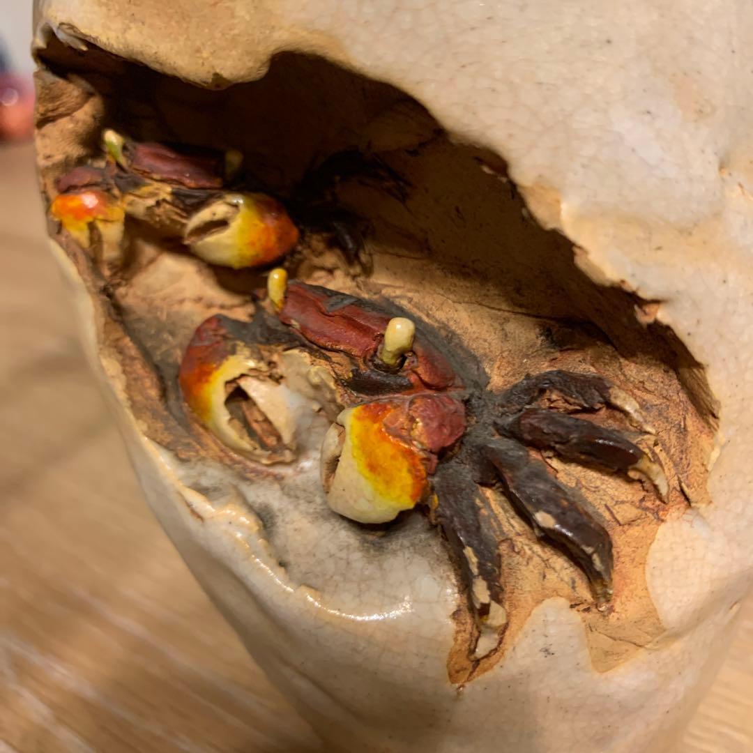 水月焼　初代恒方名作  アンティーク　壺　1客