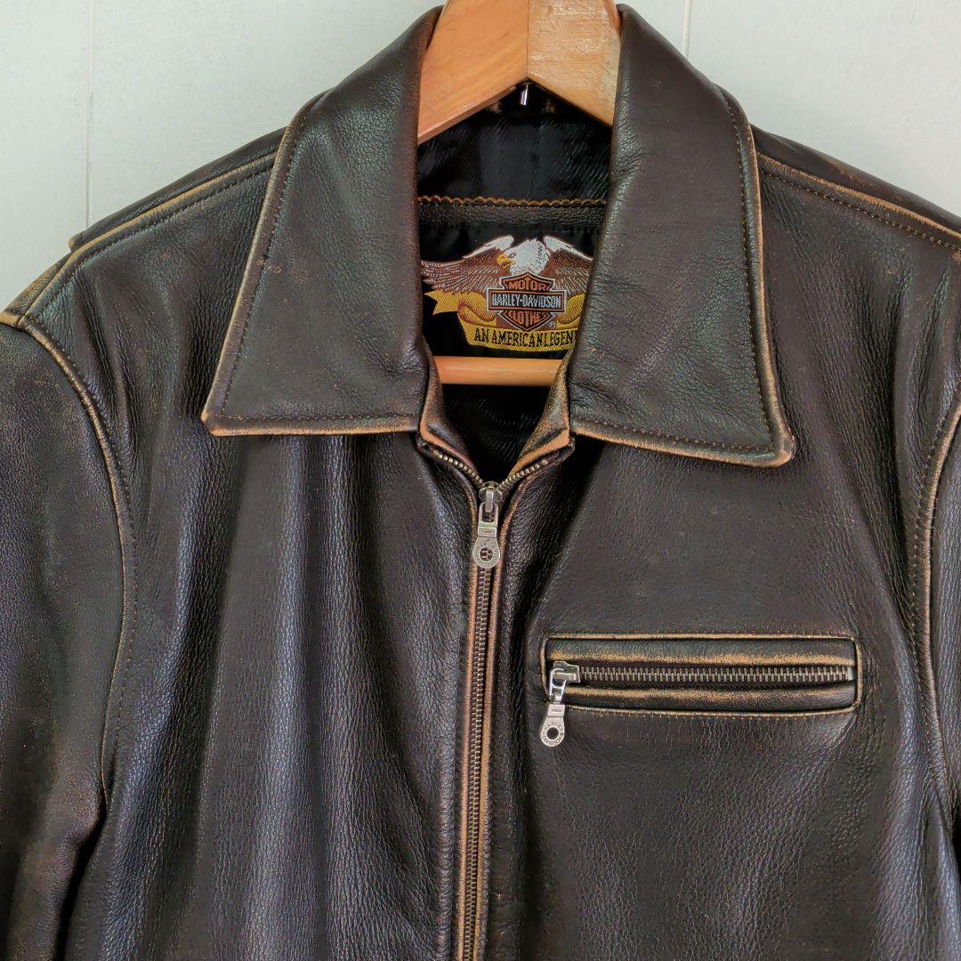 ジャケット・アウター HARLEY DAVIDSON Leather jacket M brown