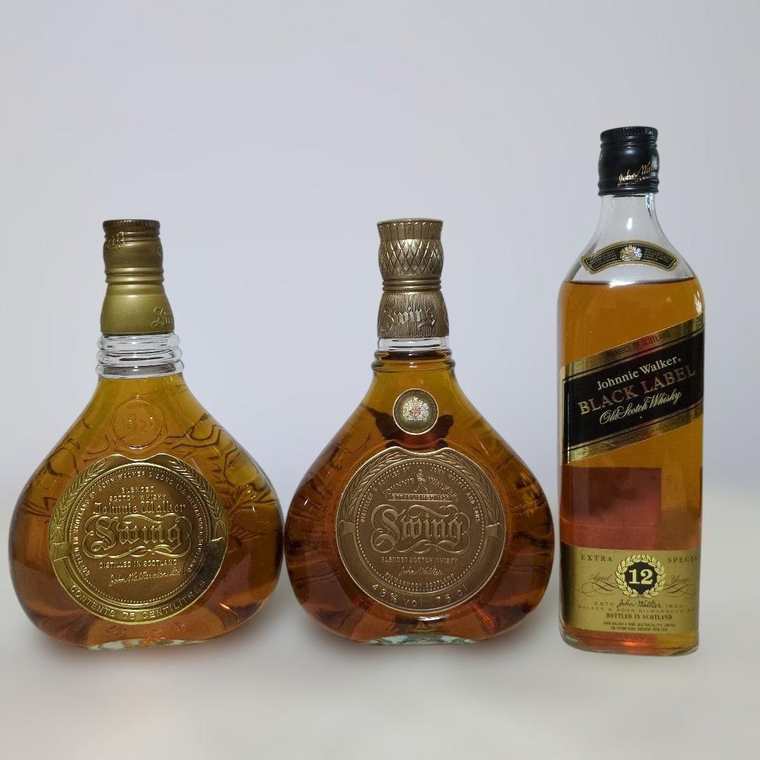 Johnny Walker ジョニーウォーカー　スイング＆黒ラベル　計3本セット