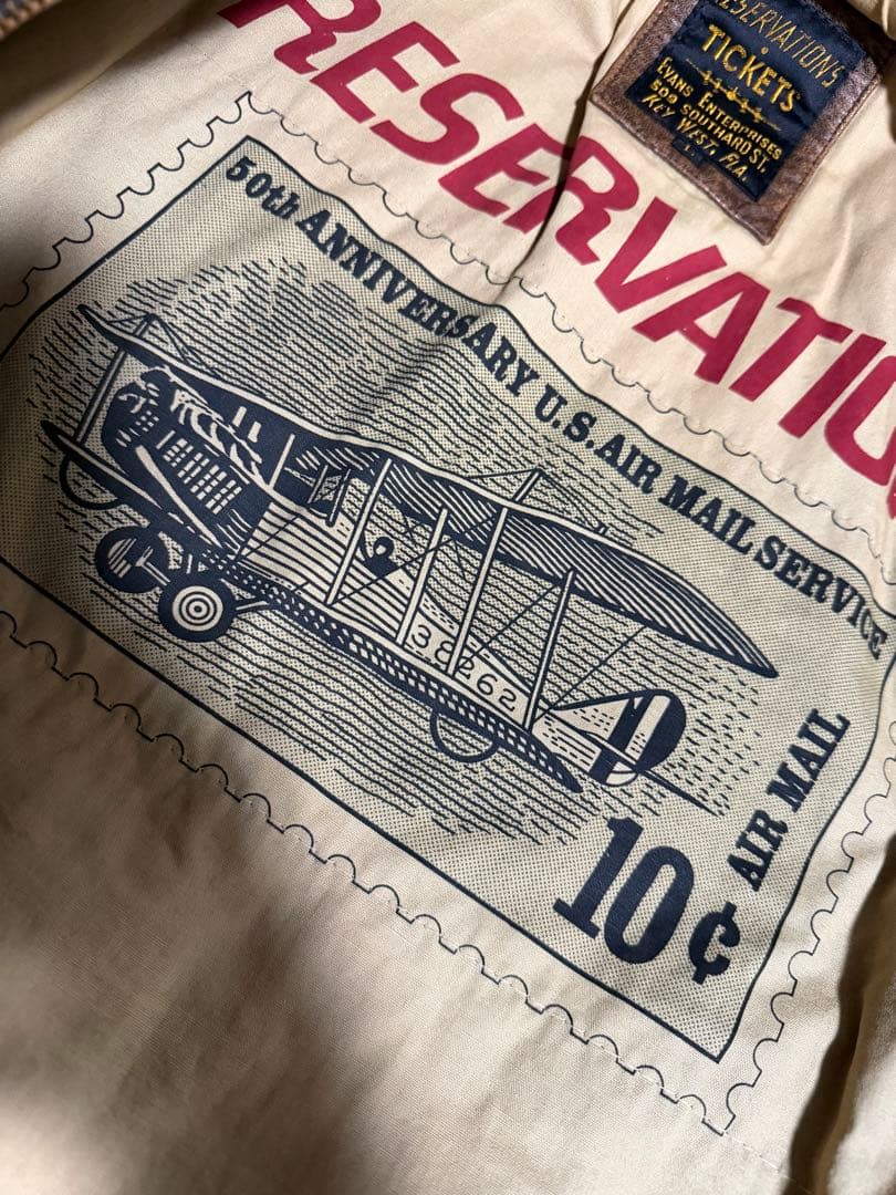 90's A-2 フライト レザージャケット ブルゾン 本革 ショート丈 羊