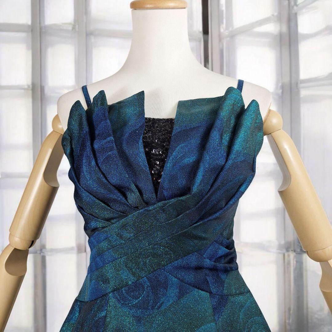 美品 Genet Vivien ローズ柄パーティードレス