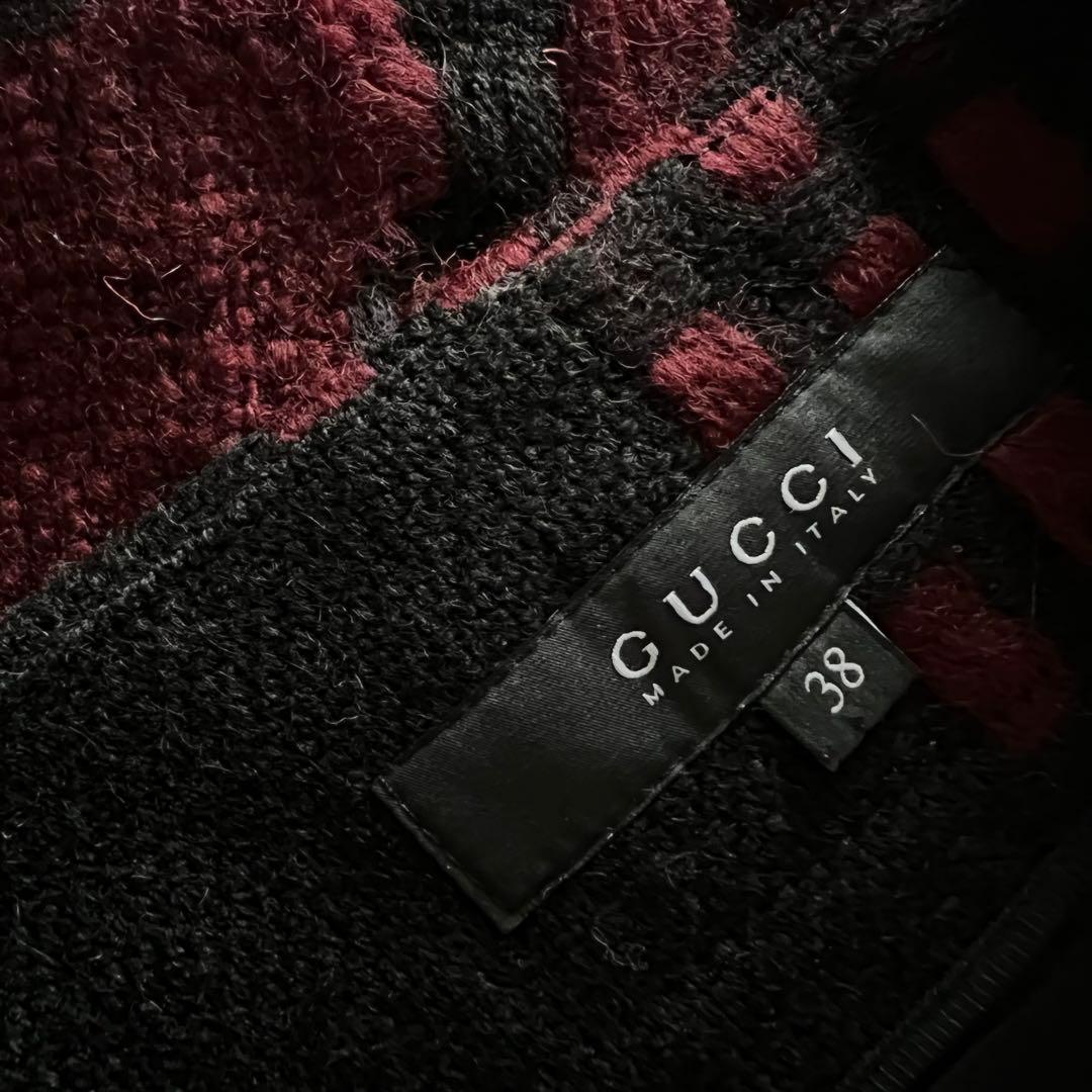 GUCCI グッチ　Aラインスカート　チェック　美品